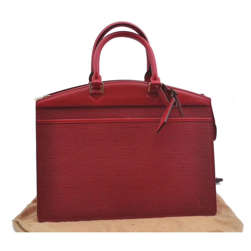 Louis Vuitton Epi Riviera Hand Bag Red